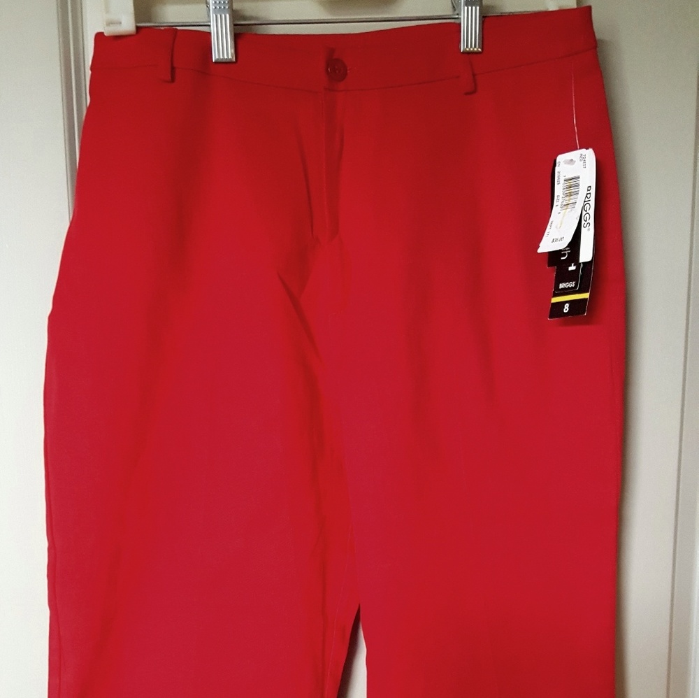 NWT Red Capri's by Briggs New York(New w/tags)